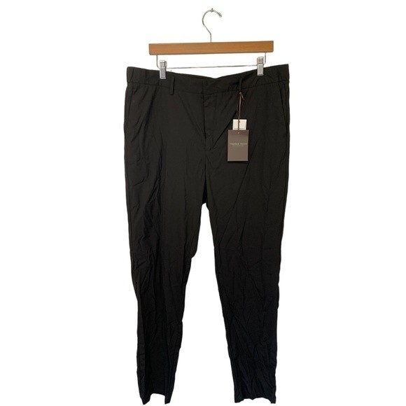 NWT Thomas Dean | Performance Nylon Blend Black Men’s Pants - Picture 3 of 11